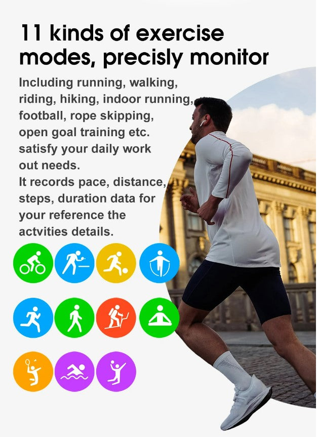 S20S Smartwatch | Intelligent Health & Fitness Tracking – Black Edition