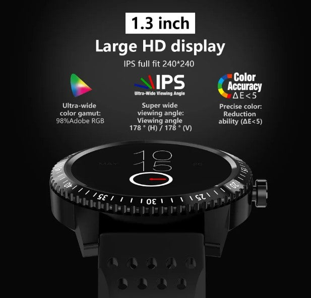 T1 Fitness Bracelet – IP67 Waterproof Smart Health Tracker – Black