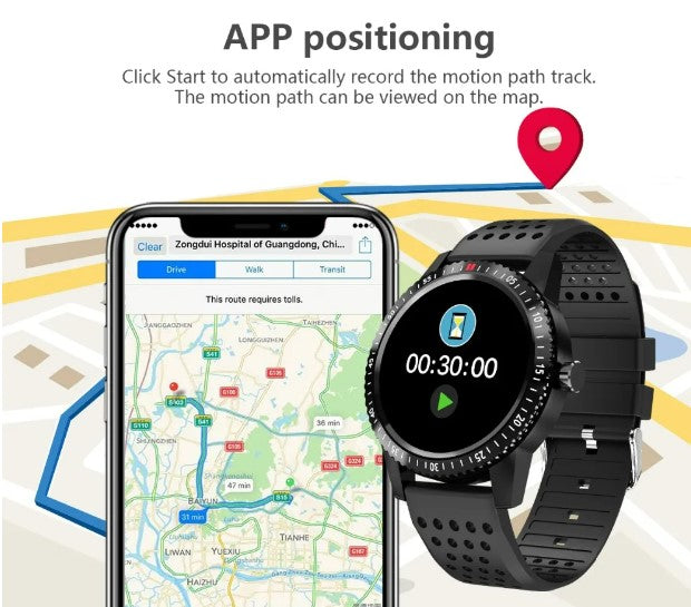 T1 Fitness Bracelet – IP67 Waterproof Smart Health Tracker – Black