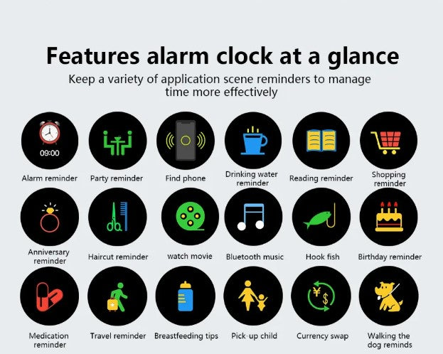 T1 Fitness Bracelet IP67 waterproof Health Monitoring Support Smart Watch - Red