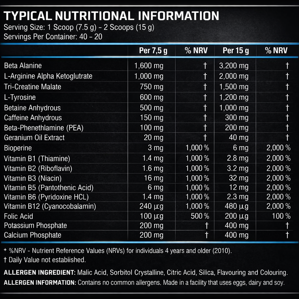 HD Labs Venom Pre-Workout Fruit Punch