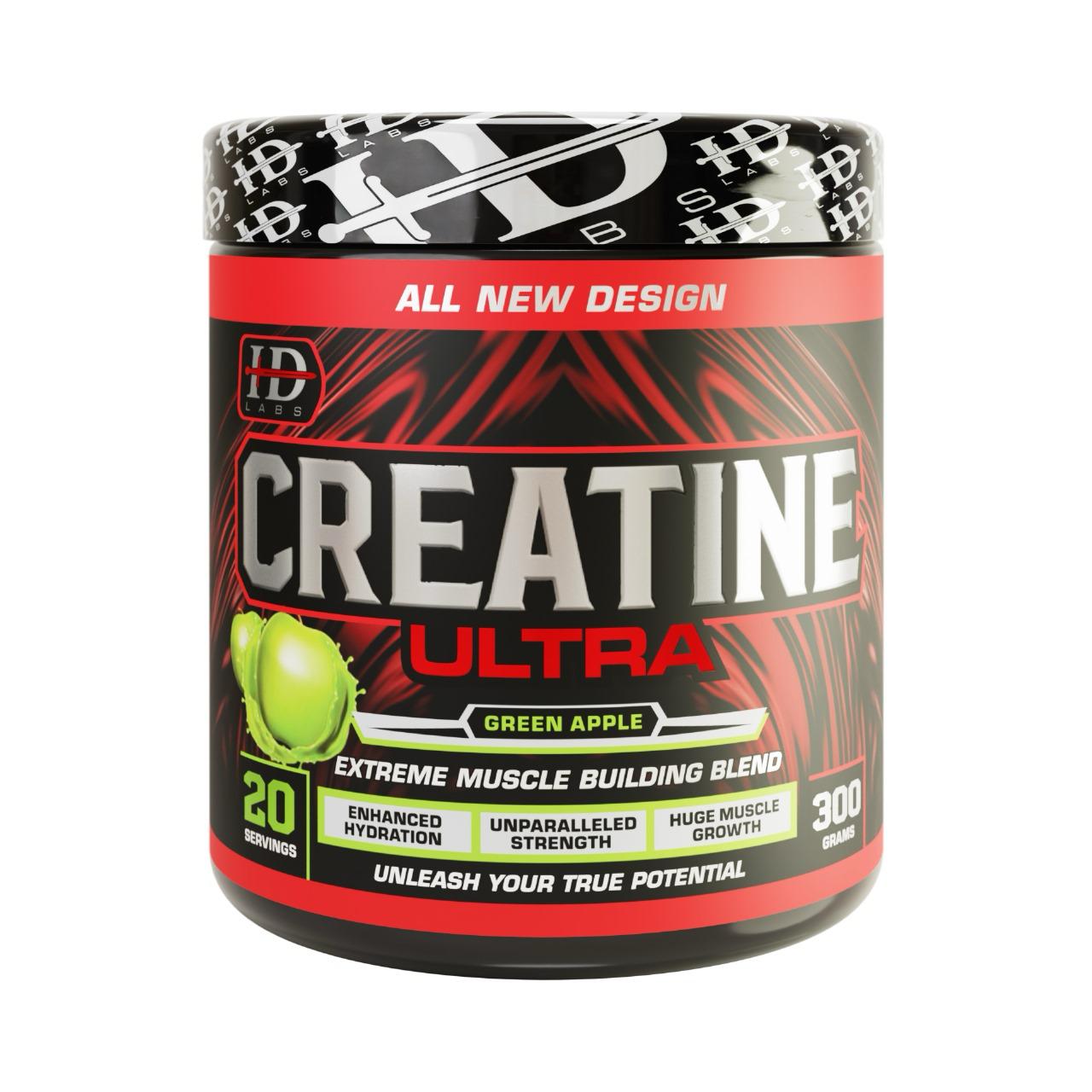 HD Labs Creatine Monohydrate - Green Apple - 300g
